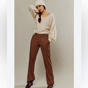 Free People Plaid Pants - size 4
